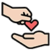 caring hands icon