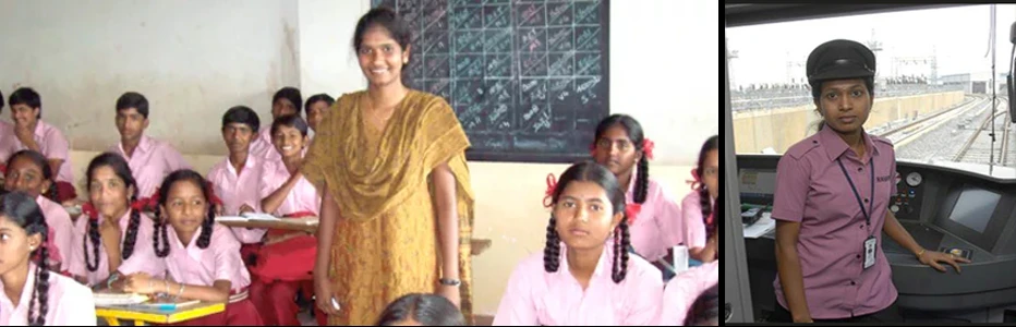 Priyanka female loco pilot