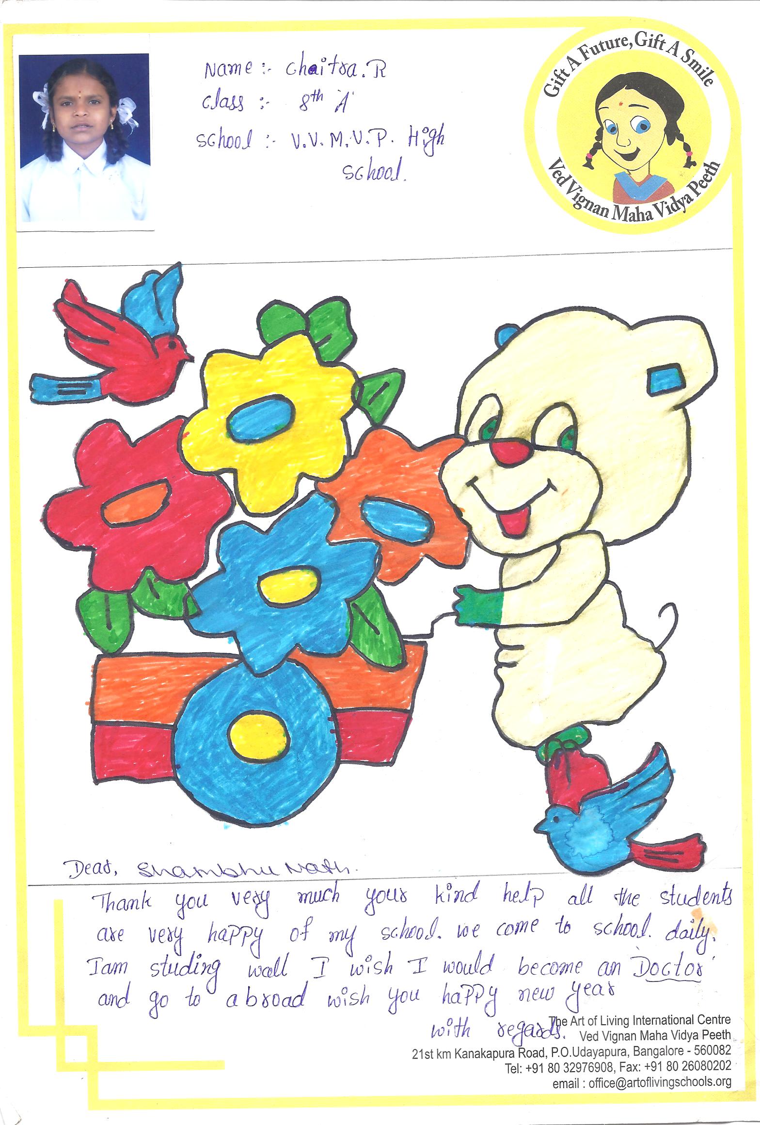 Teddy Bear painting by Chaitra
